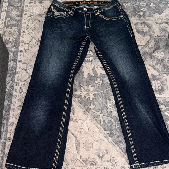 Men’s rock revival Pablo 36 x 30 jeans - Picture 6 of 10